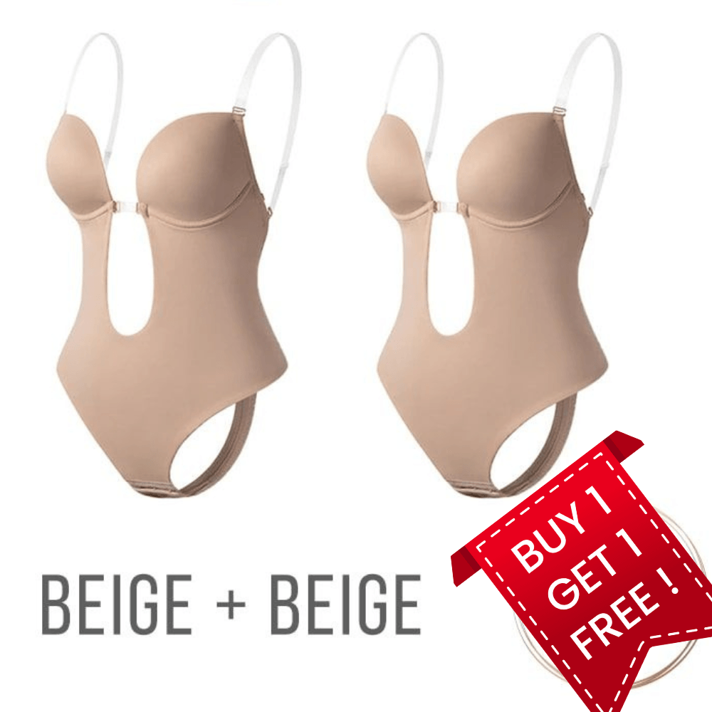 Plunge Backless Bra Bodysuit - 🔥ONLY TODAY Buy 1 Get 2🔥 - Emporium Shop