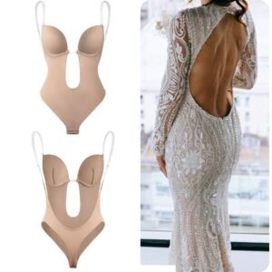 Plunge Backless Bra Bodysuit - 🔥ONLY TODAY Buy 1 Get 2🔥 - Emporium Shop